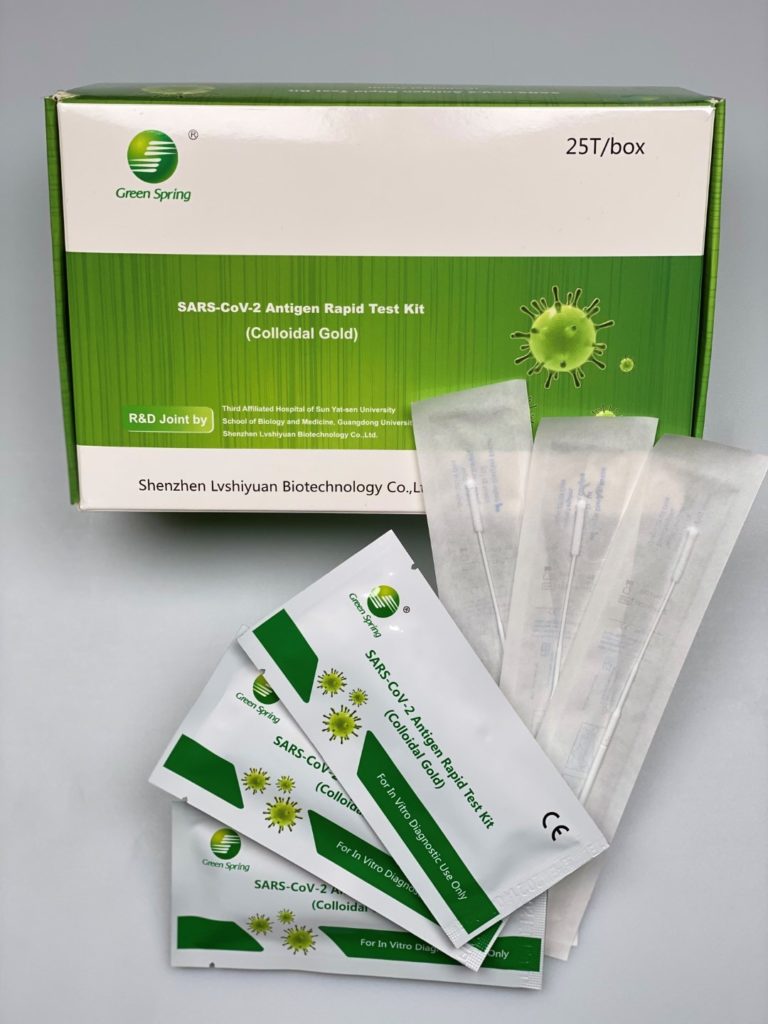 Green-Spring SARS-CoV-2 Antigen Schnelltest 4 in 1 (0,48 € / Stk.)